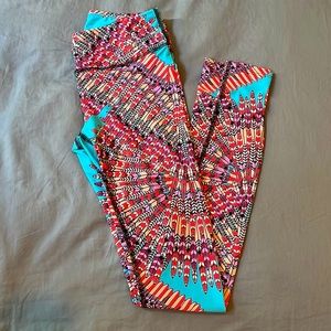 MH Active Leggings, Feathers Coral, Small